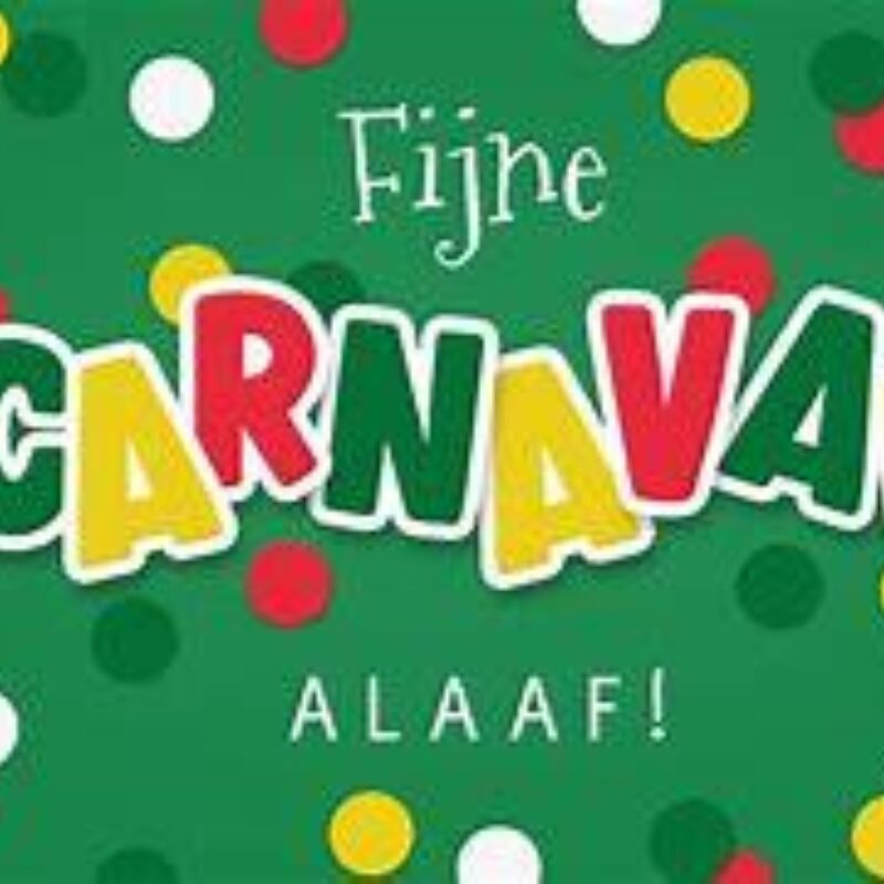 sluiting met carnaval